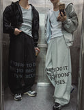 Wanted Lettering Banding Pants