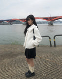 [Belt SET] Tizen Wool Pleated Skirt