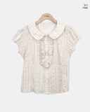 Rohu Frill Short Sleeve Blouse