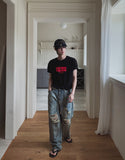 Kuda Damaged Wide Denim Pants