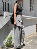 Summer dot volume halter-neck sleeveless