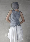 Mephi Shirring Hood Sleeveless