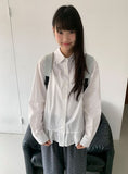 Dilmecca Frill Long Sleeve Shirt Blouse