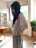 [Wool 10] Ponyo Multi Mix Round Long Sleeve Knit