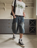 Vint Cargo Bermuda Denim Pants
