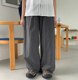 [unisex] Laran Linen Banding Wide Pants