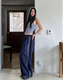 Ethnic Line Two Pintuck Nylon Pants