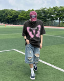 Patch dying ball cap