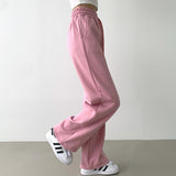 Blanket warm brushed lining long wide training pants