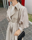Napol Pleats Trench Coat