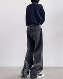 Saint Black Curve Wide Denim