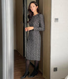 Watte Herringbone Check H-Line One Piece