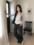 Kar Open Collar Pocket Three Quarter T-shirt