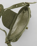 Vinve Vintage Washed Green Shoulder Bag