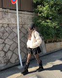 [Underpants lining] Nato Corduroy Tiered Mini Skirt