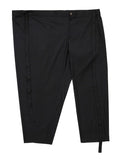 Wool Blend Asymmetrical Long Skirt Pants