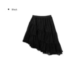 Banna Tiered Frill Tulle Unbalance Skirt