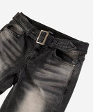 Sand Belt Bootcut Denim
