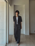 Made linen half blazer