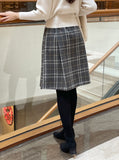 Piche Pintuck Pleat Banding Skirt