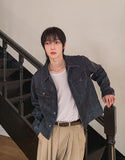Creep Vintage Leather Trucker Jacket
