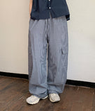 Sihan String Banding Stripe Cargo Pants