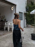 FIX Heart Denim Halter Sleeveless