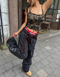Litey camo crop sleeveless (with cup)