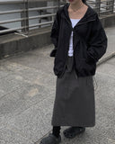 Ems Cotton Cargo Pocket Long Skirt