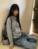Doming High-Neck Hood Zip-Up
