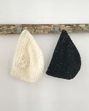 Devin Flower Pendant Knit Beanie