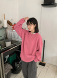 [unisex] Milonde Ribbed Round Over Knit