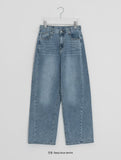 Hilka cut denim wide pants