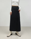 Hidden Wool Slit Skirt