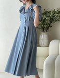 Meloning Frill Puff Long One Piece
