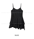 Popo Check Bustier Unbalance One Piece