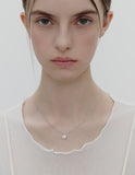 Essence Silver Moissanite Floria Necklace