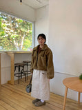 Comoe Banding Padded Long Skirt