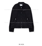 Suede strap racer jacket