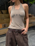 Shell Bohemian Rivet Halterneck
