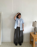 Monters Banding Balloon Wide Nylon Pants