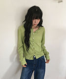 Kiho Round Boucle Summer Cardigan