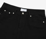 Basic Black Wide Denim Pants