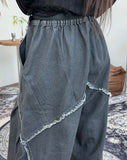 Cabello cutting line denim pants