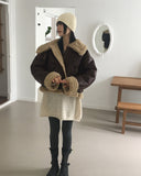 Stack Overfit Belt Fur Leather Mustang