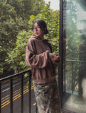 Belina pigment semi-crop hoodie