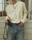 Hand Roll-up Round Cardigan