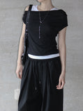 Yuko Drape Layered Tee