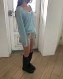 Kanbi V-neck Long Sleeve Knit