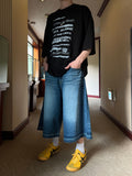Vintage Lettering Hip-hop Tee